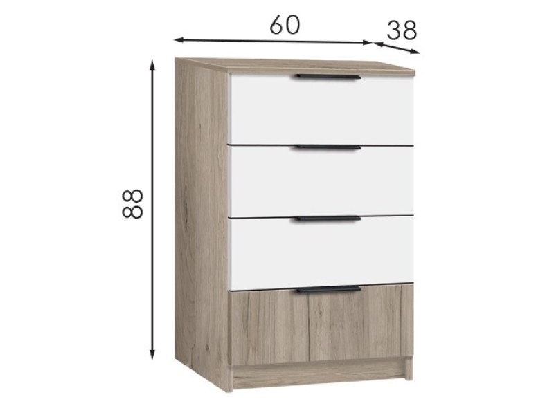 Chest of drawers Comfort 4+1S