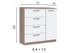 Chest of drawers K4 + 1S