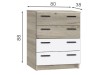 Chest of drawers Andy 4B