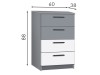 Andy 4S chest of drawers
