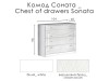 Chest of drawers Sonata
