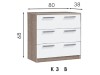 Chest of drawers K3 B