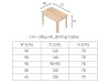 Kitchen furniture: dining table 80x120 cm