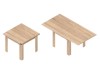 Kitchen furniture: folding table