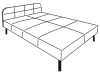 Bed Luciano 140x200 cm