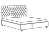 Bed "Rihanna" 160x200 cm