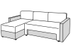 Sofa Lyra Corner Folding