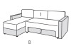 Sofa Lyra Corner Folding
