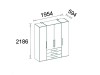Wardrobe Magnus 4d