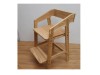 Growing chair made of ash wood