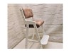 Growing transformer chair made of ash wood with painting.