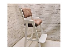 Growing chair transformer made of solid ash wood and painted