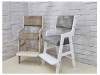 Growing transformer chair made of ash wood with painting.